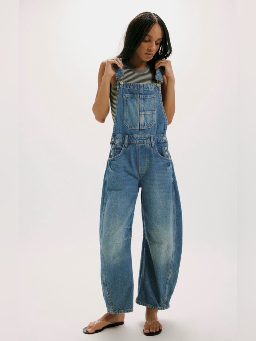 We The Free Good Luck Barrel Overall short length